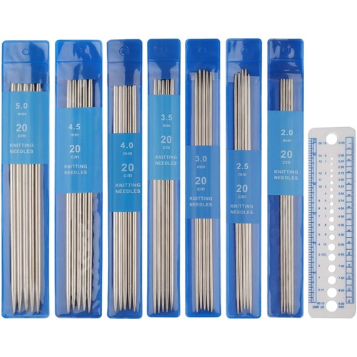 Stricknadeln edelstahl set - set, 35
