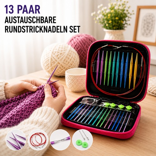 13x austauschbare stricknadeln - 13x,