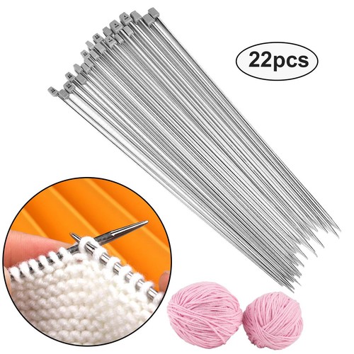 25cm edelstahl stricknadeln - 25cm,