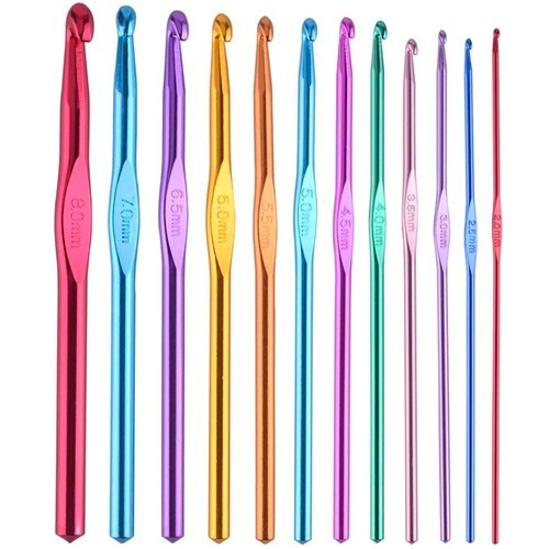 12x häkelnadel set - 12x,