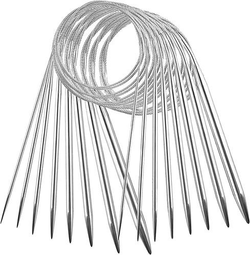 Stricknadeln set edelstahl - set,